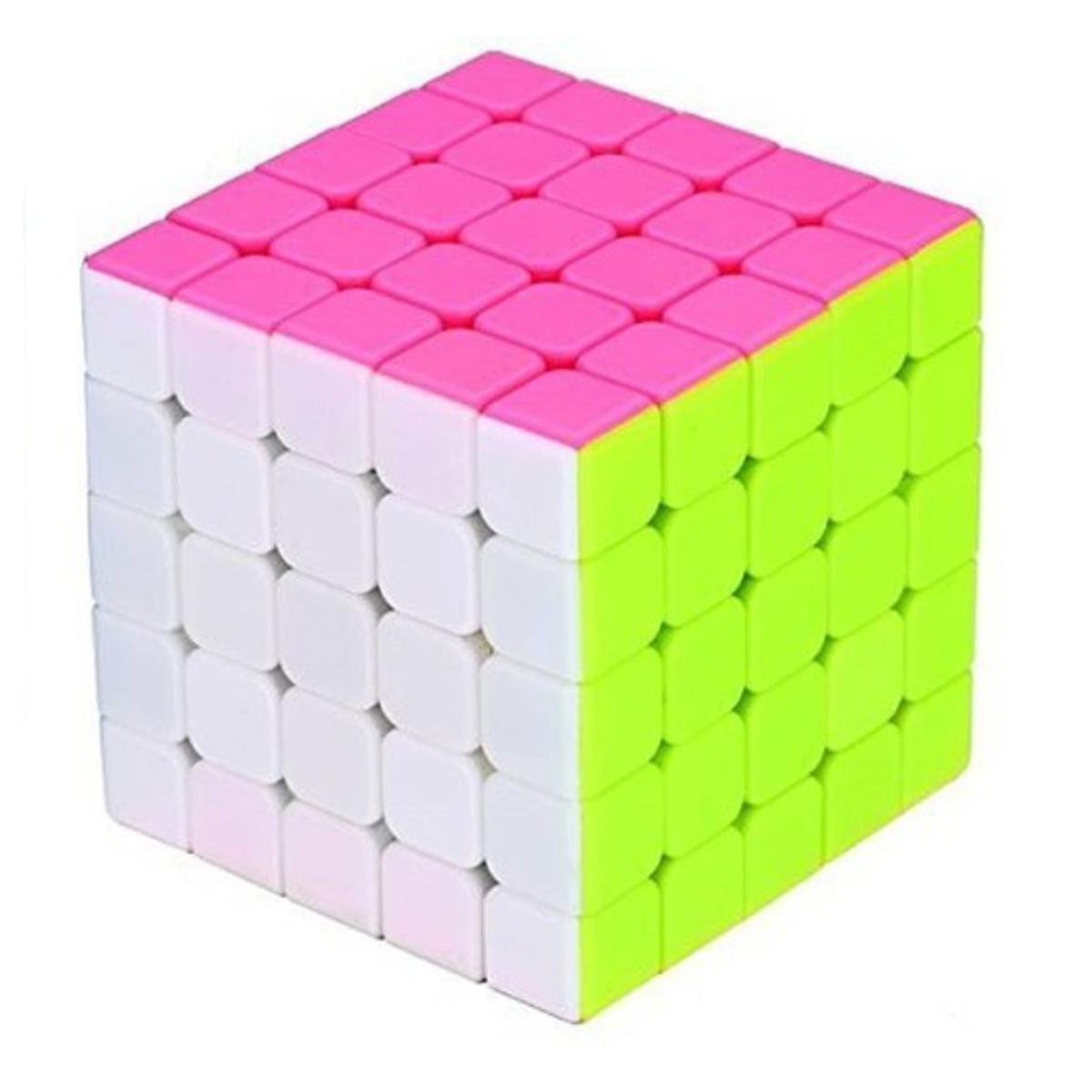Rubik's Cube 5x5 Best Sticker Less Quality Fast Speed Magic Cube Educational Puzzle Toys