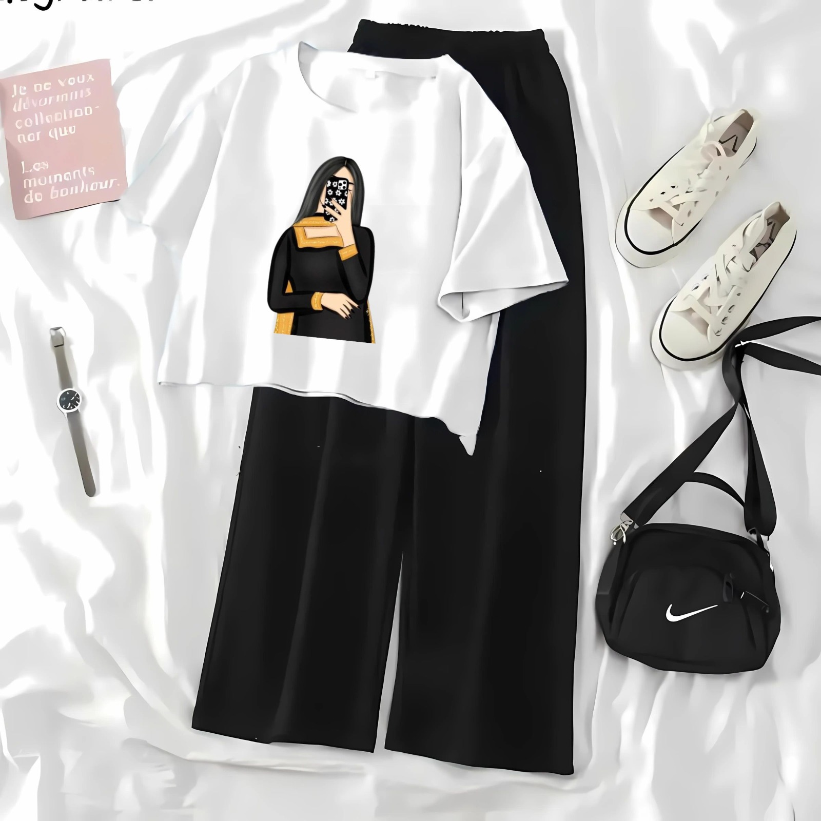 High Quality Crop Top Suits For Women and Girls Tshirts and Trouser