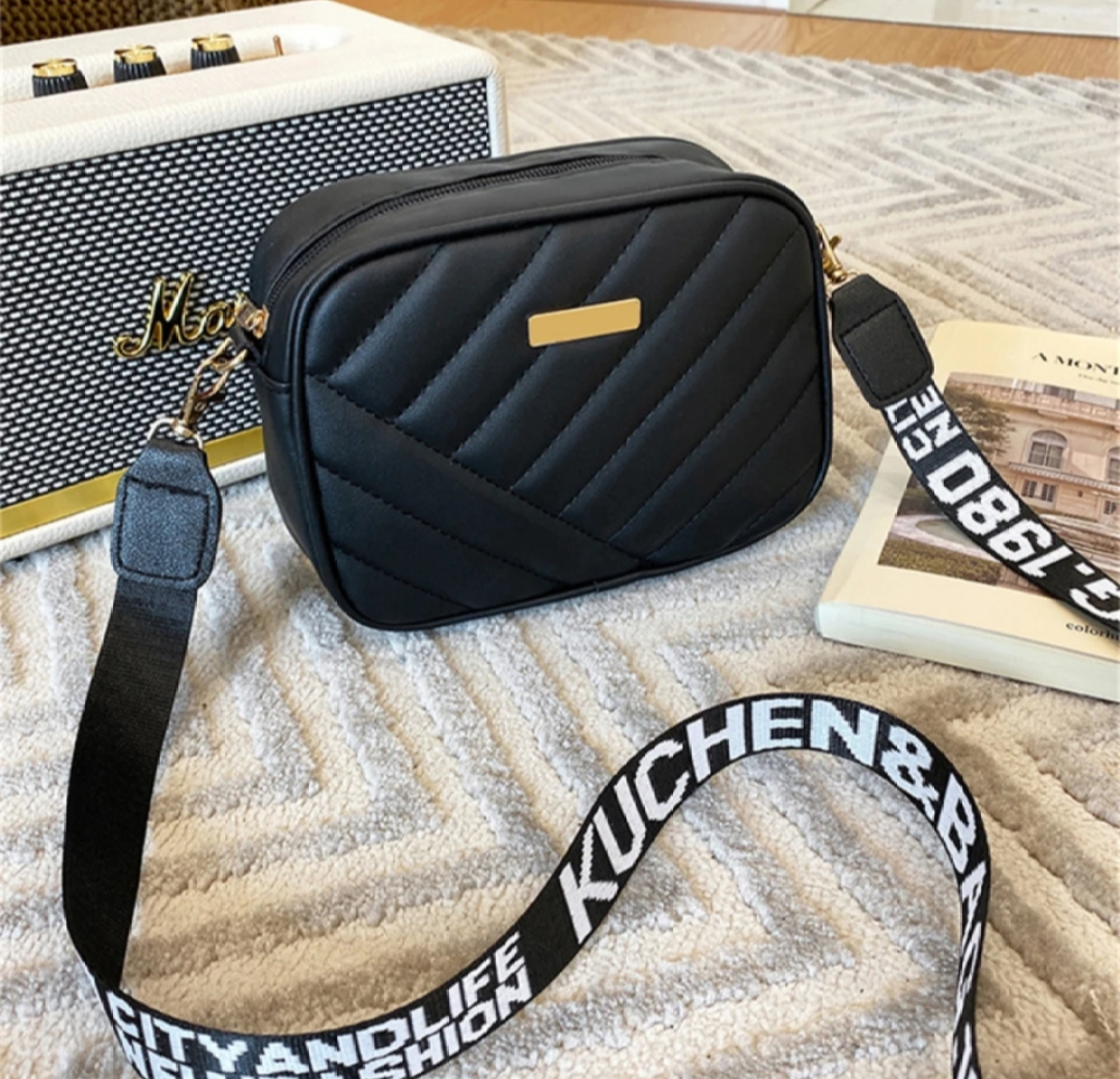 Mini Crossbody Shoulder Bag for Women – Stylish Quilted Design with Fixed Strap | Compact & Trendy Handbag for Daily Use - Bags for Girls