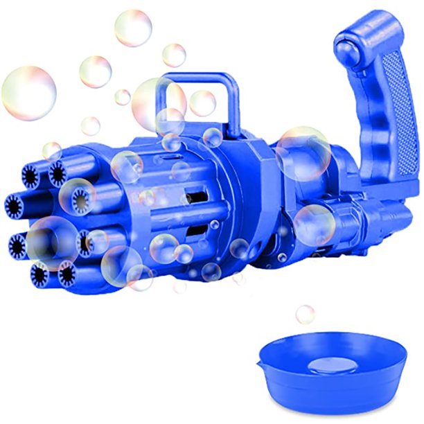 Bubble Blaster 8-Hole Automatic Electric Bubble Blower Machine Gun Toy for  Toddler Kids with 1 Solution – Suxus Shopee