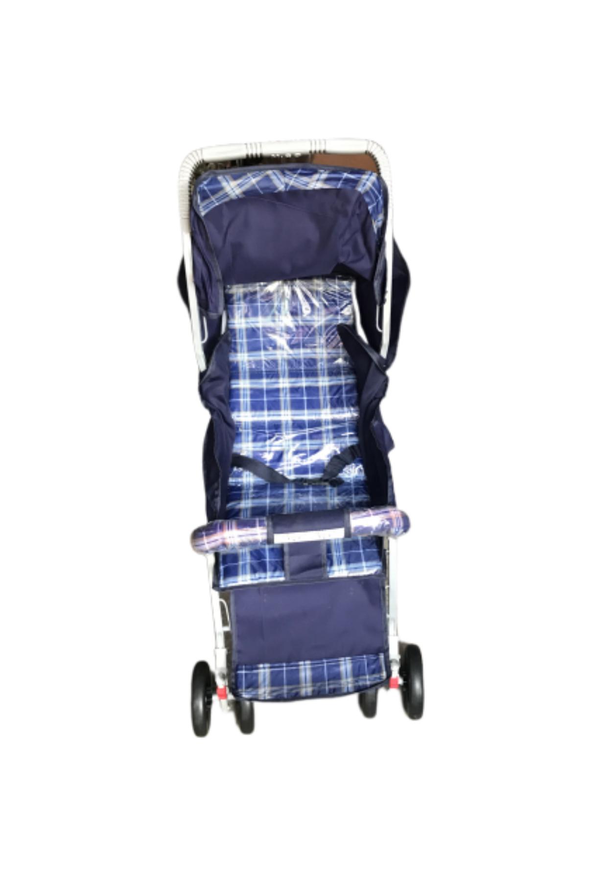 Alloy Foldable Baby Stroller Pram For Newborn Blue color