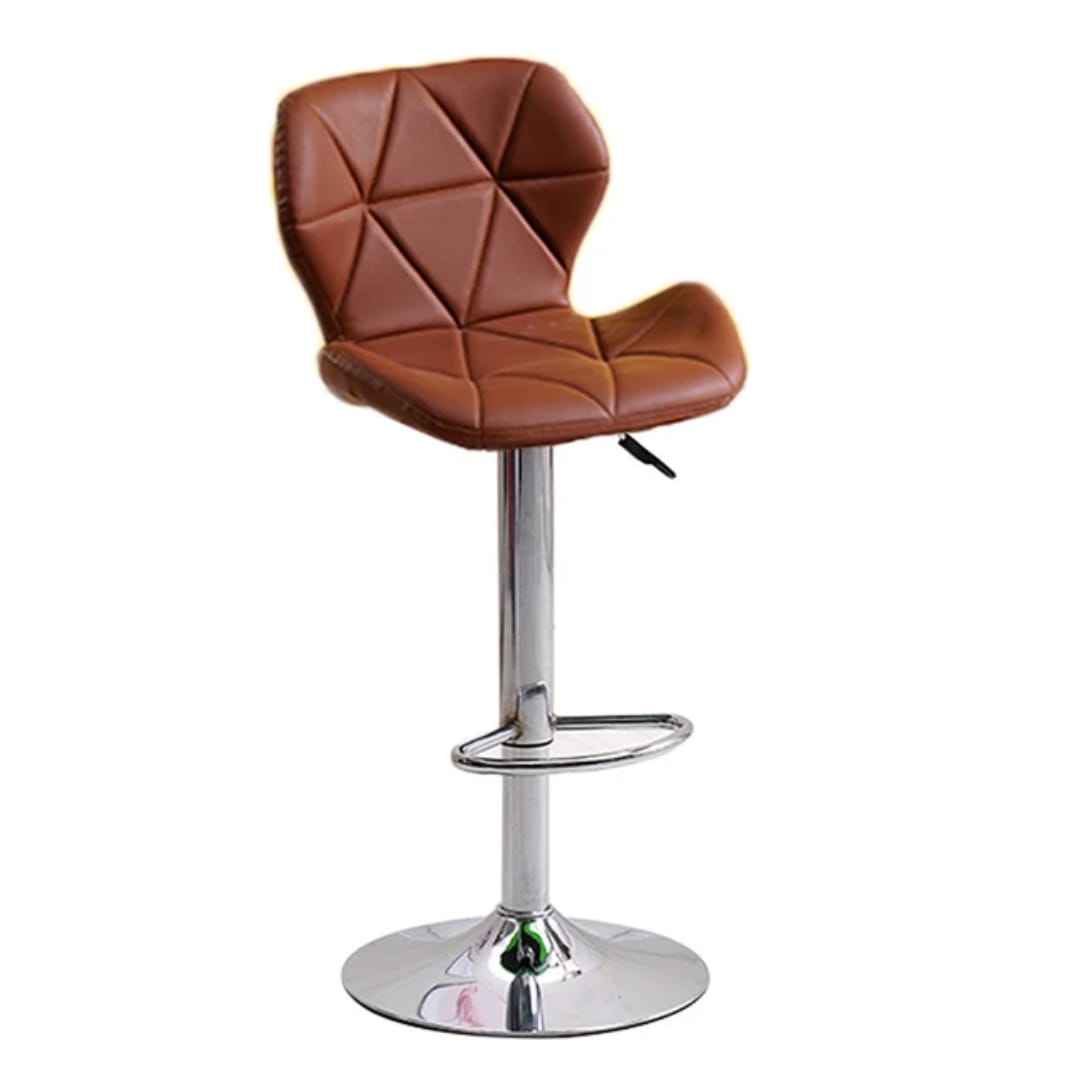 bar stool, luxury cushion butterfly shape bar stool, adjustable height kitchen dining stool with Padded seat and Metal frame, Comfortable high chair