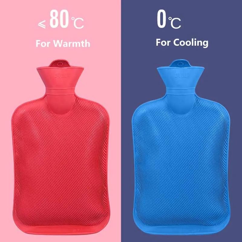 Hot Water Bag / Bottle Natural Rubber -Full Large size 2 liter Capicity Professional series high Quality