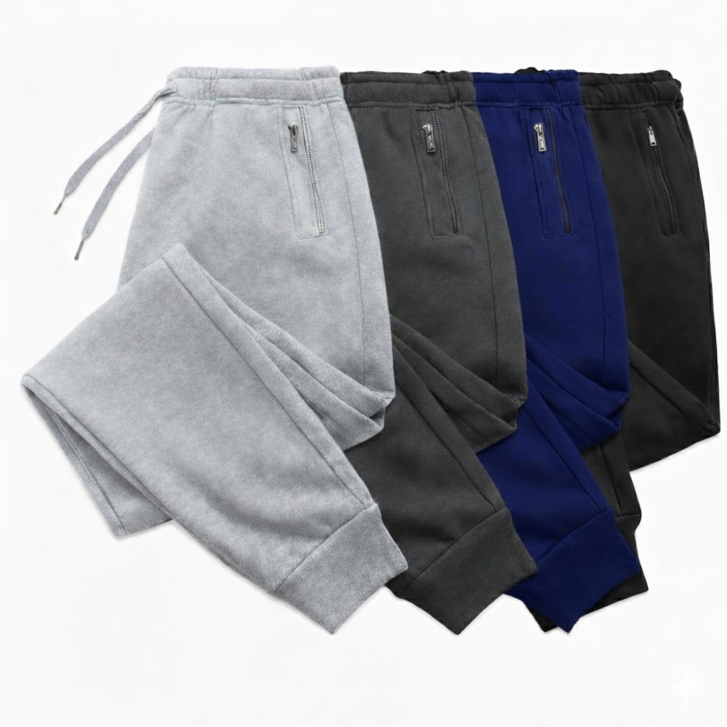 Trousers For Mens Black Grey & Blue French Terry Cotton Trousers For Summer &  Gym Sports and Jogging Sweatpant