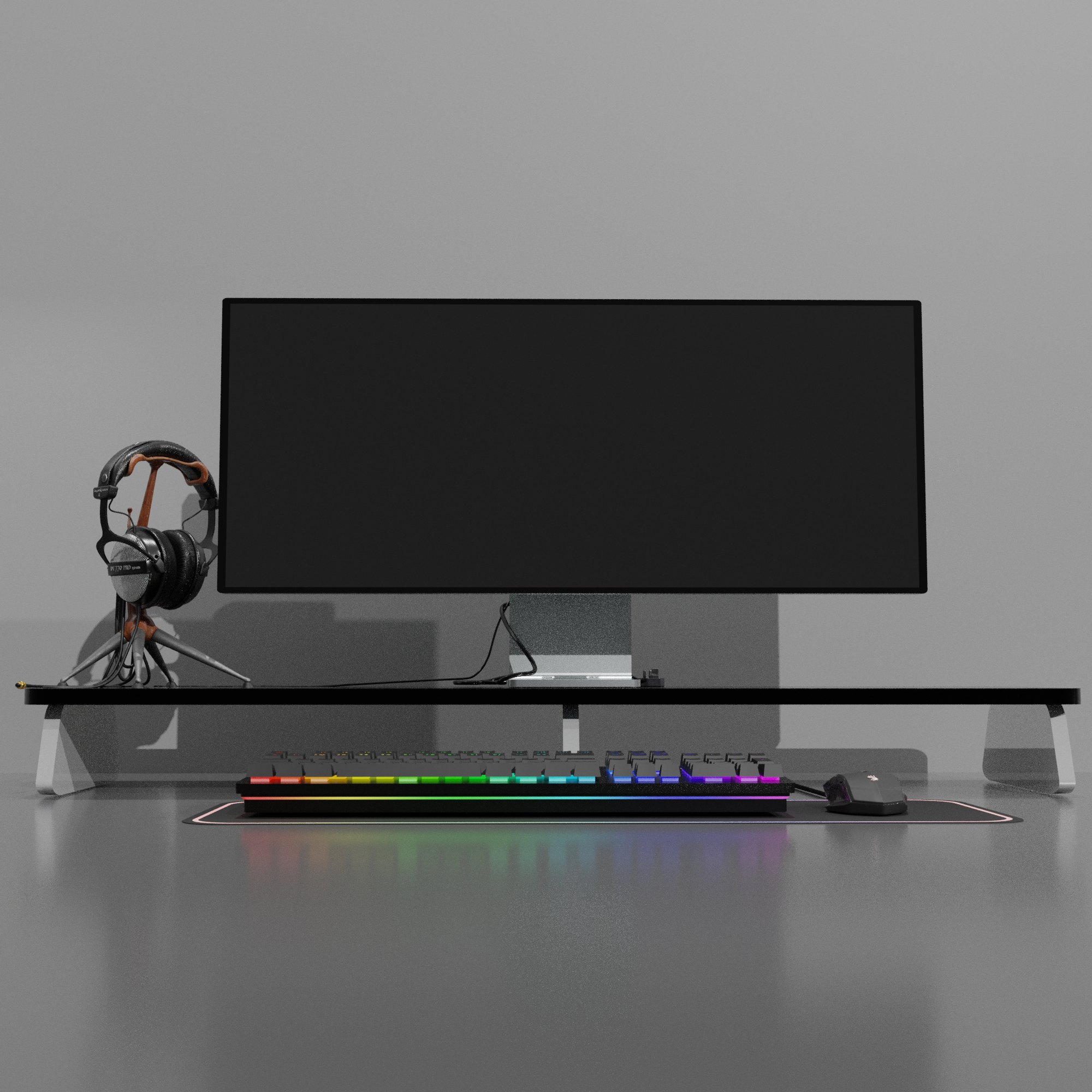 Modern Design Monitor Stand 36 inches Ergonomic Single and dual