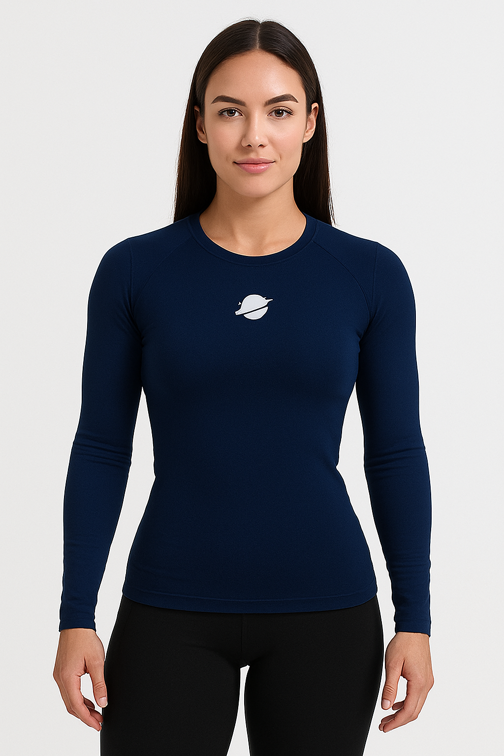 Ladies Girls Compression Base Layer Top Long Sleeve Gym Sports Shirt