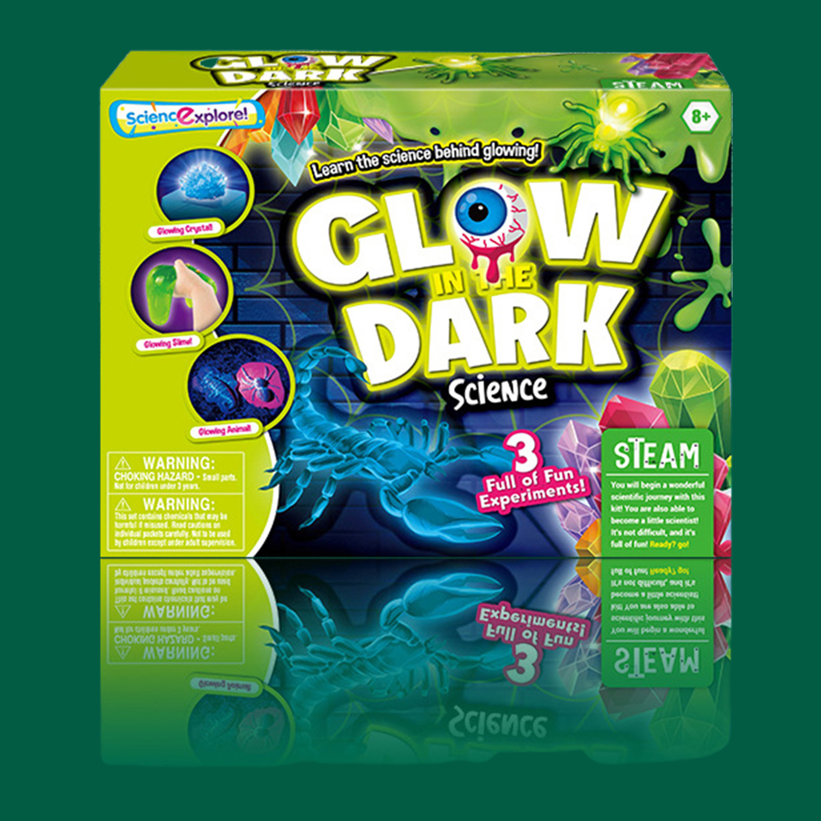 Glow In The Dark Plastic Luminous Crystal Experiment