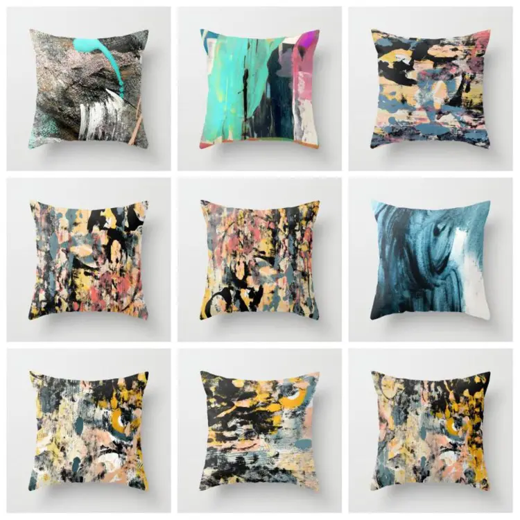 Graffiti cushion outlet covers