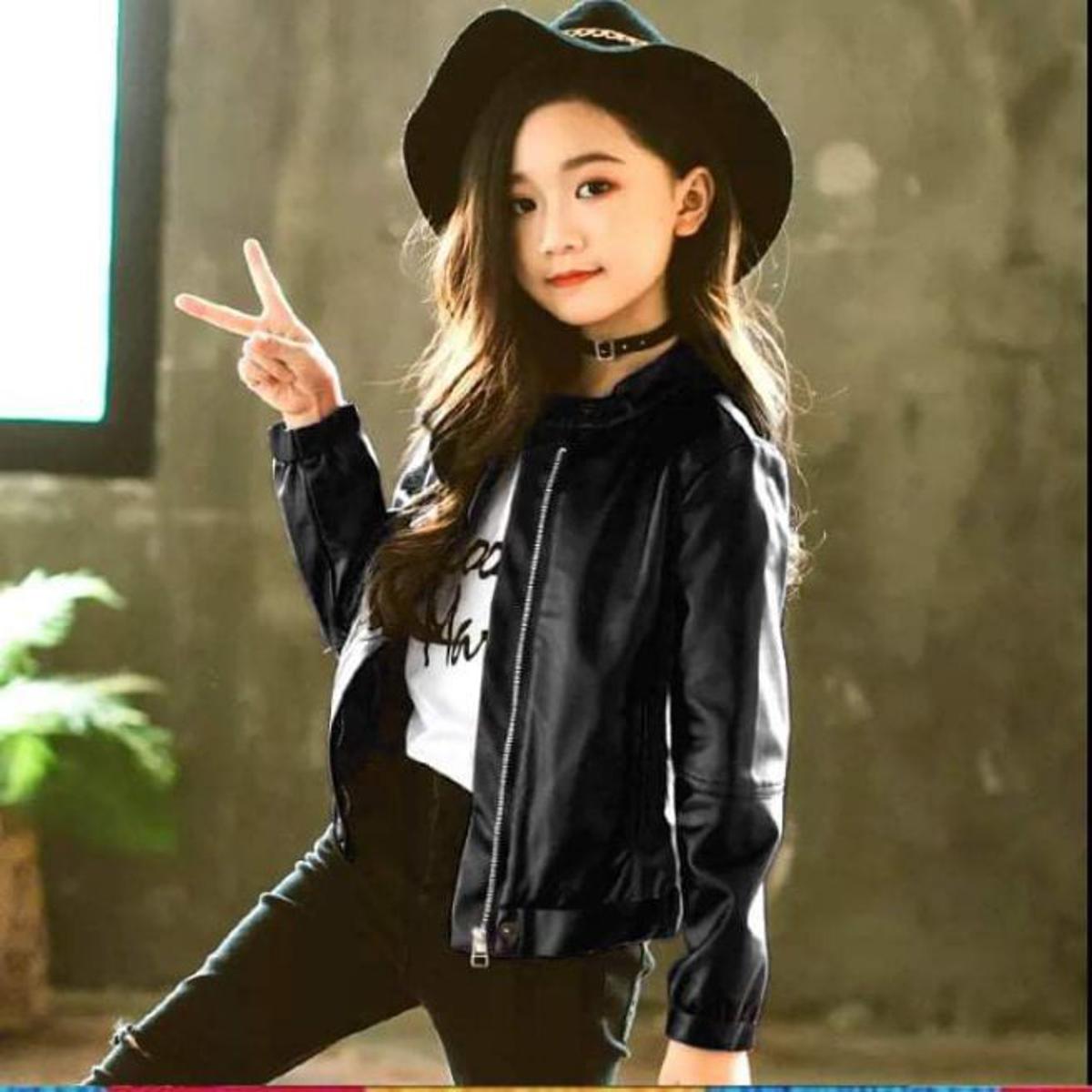 Daraz Leather Jacket For Little Girl Kids Leather Jacket