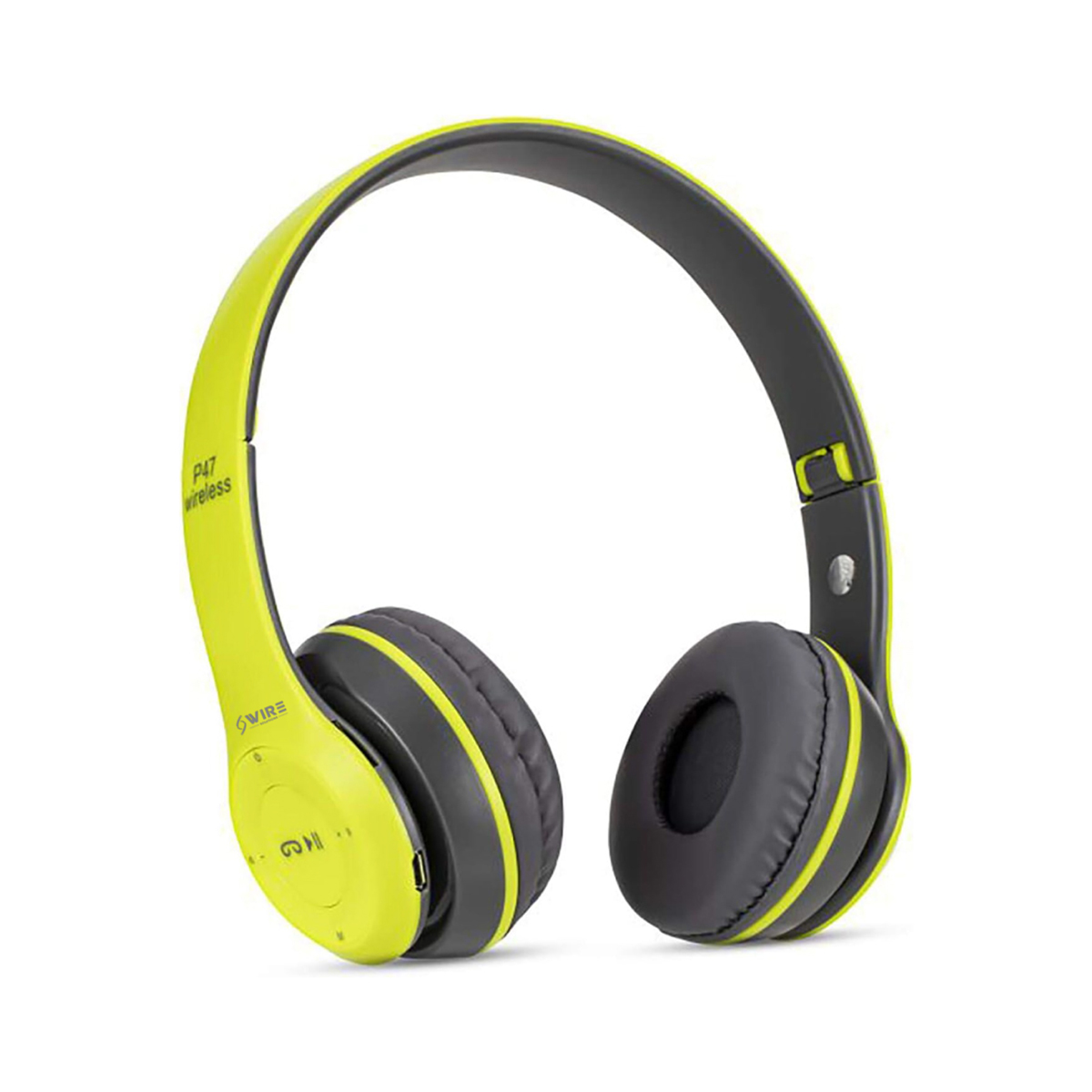 P47 Wireless Bluetooth Foldable Headset with Microphone - Adjustable, Portable for Phones & Laptops