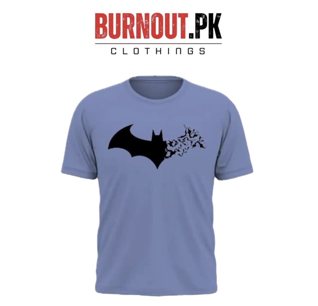 BURNOUT.PK NEW TRENDY SUMMER COLLECTION BATMAN PRINTED TSHIRTS FOR MENS AND WOMENS