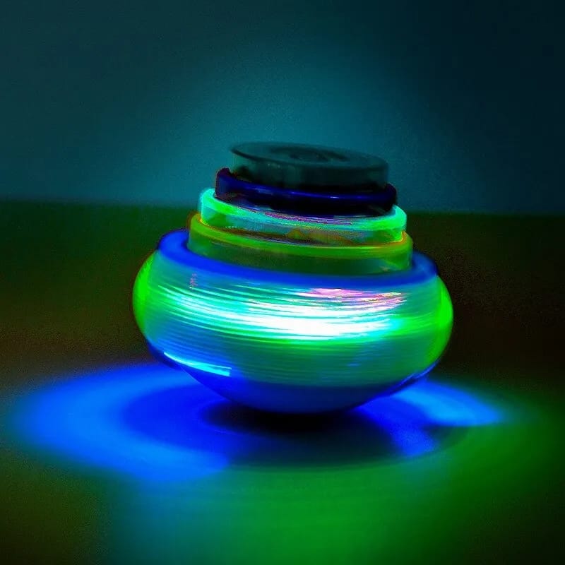 New Spinning Top Flash Luminous Spinning Tops Toy Colorful Top Ejection Toy Flashing Led Gyroscope Children Classic Toys