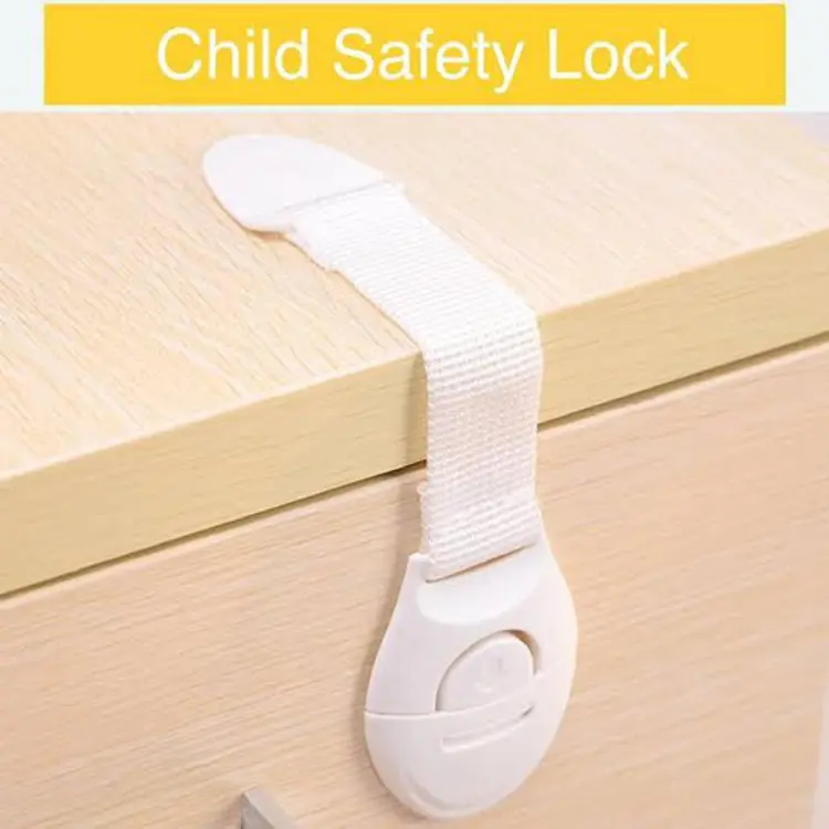 1Pcs Home Refrigerator Lock Fridge Freezer Door Catch Lock Toddler Kids  Child Cabinet Safety Lock For Baby Safety Child Lock