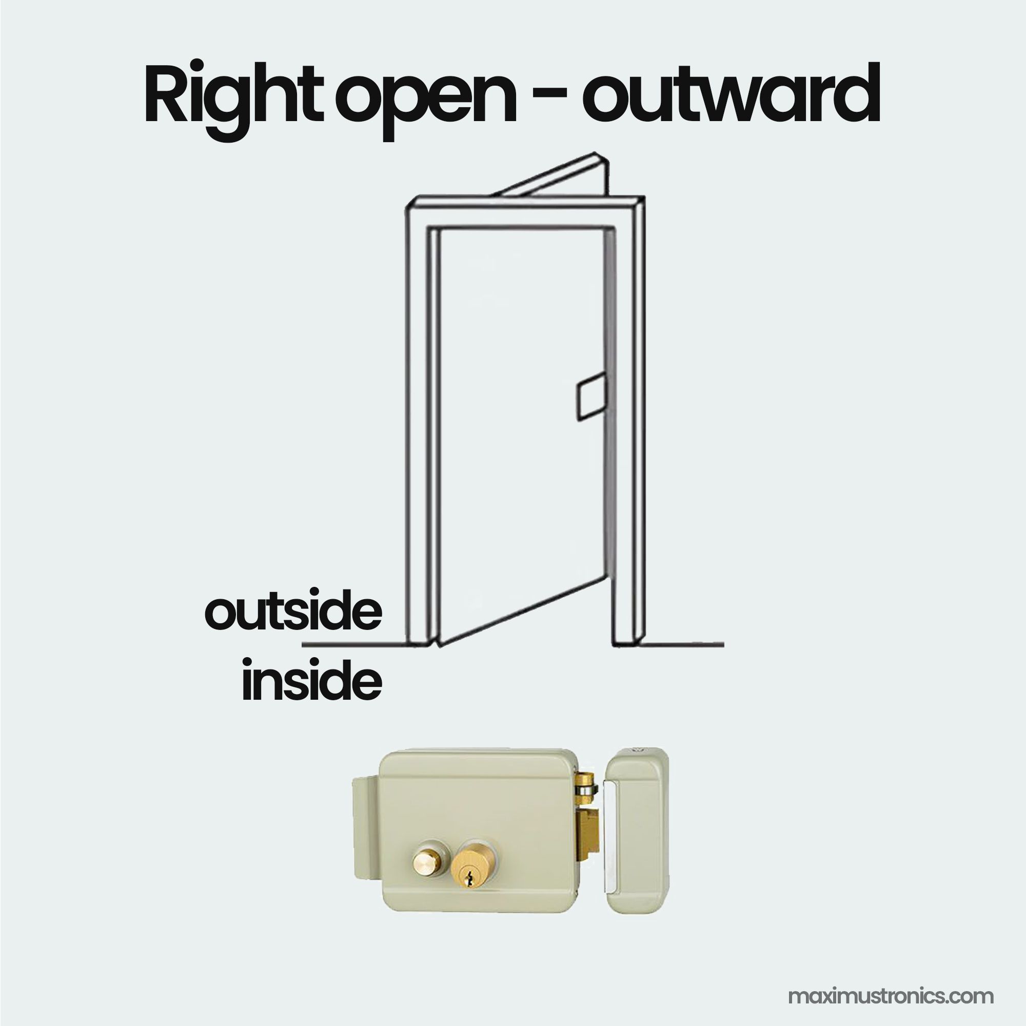 Smart wifi 12V electric door lock for main gate lock with wifi rf