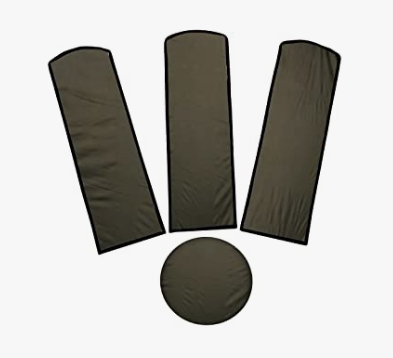 Waterproof & Dustproof Three Blades Ceiling Fan Covers with Motor Cover - – Reusable Protective Ceiling Fan Dust Cover | Washable Fan Blade Protector for Home, Bedroom & Living Room