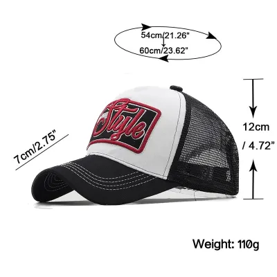 Fashion New Hip Hop Snapback Caps Adult Summer Mesh Trucker Hats