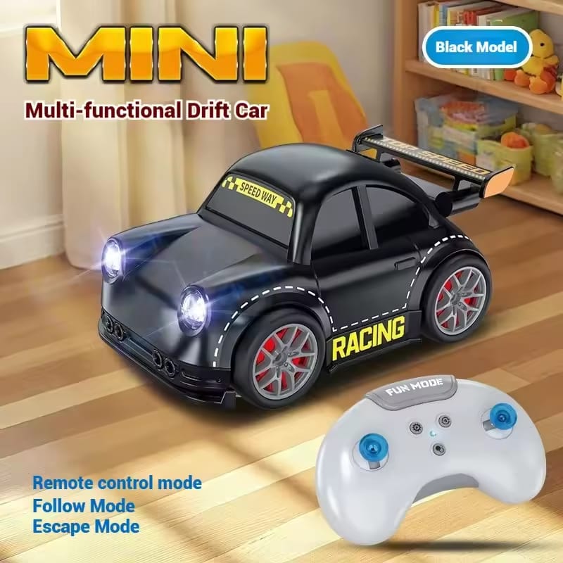 2.4GHz Electric Remote & Induction Controlled Mini Drift Car | Rechargeable RC Stunt Car for Kids