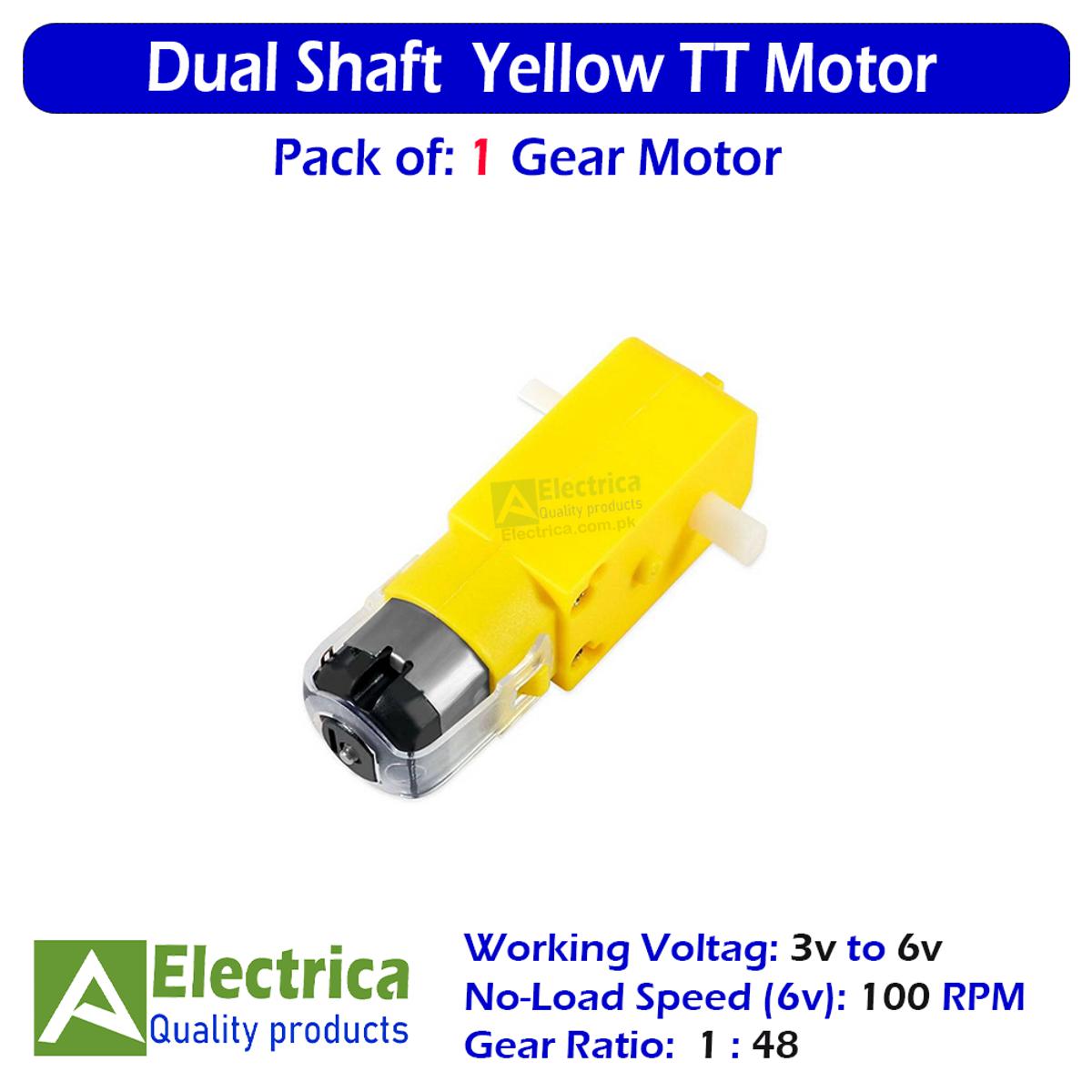 1pcs Smart Car Robot Gear Motor for Arduino DC3V-6V DC gear motor By Electrica
