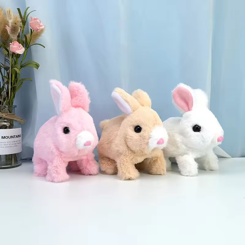 Electric Bunny Rabbit Toy with Walking, Sound & Soft Features – Perfect gift for Kids, Boys & Girls, Available in 4 Colors"