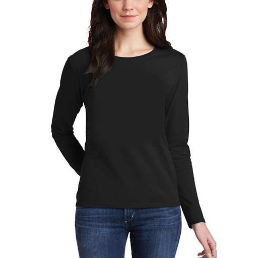 Plain Black Round Neck Full Sleeves 