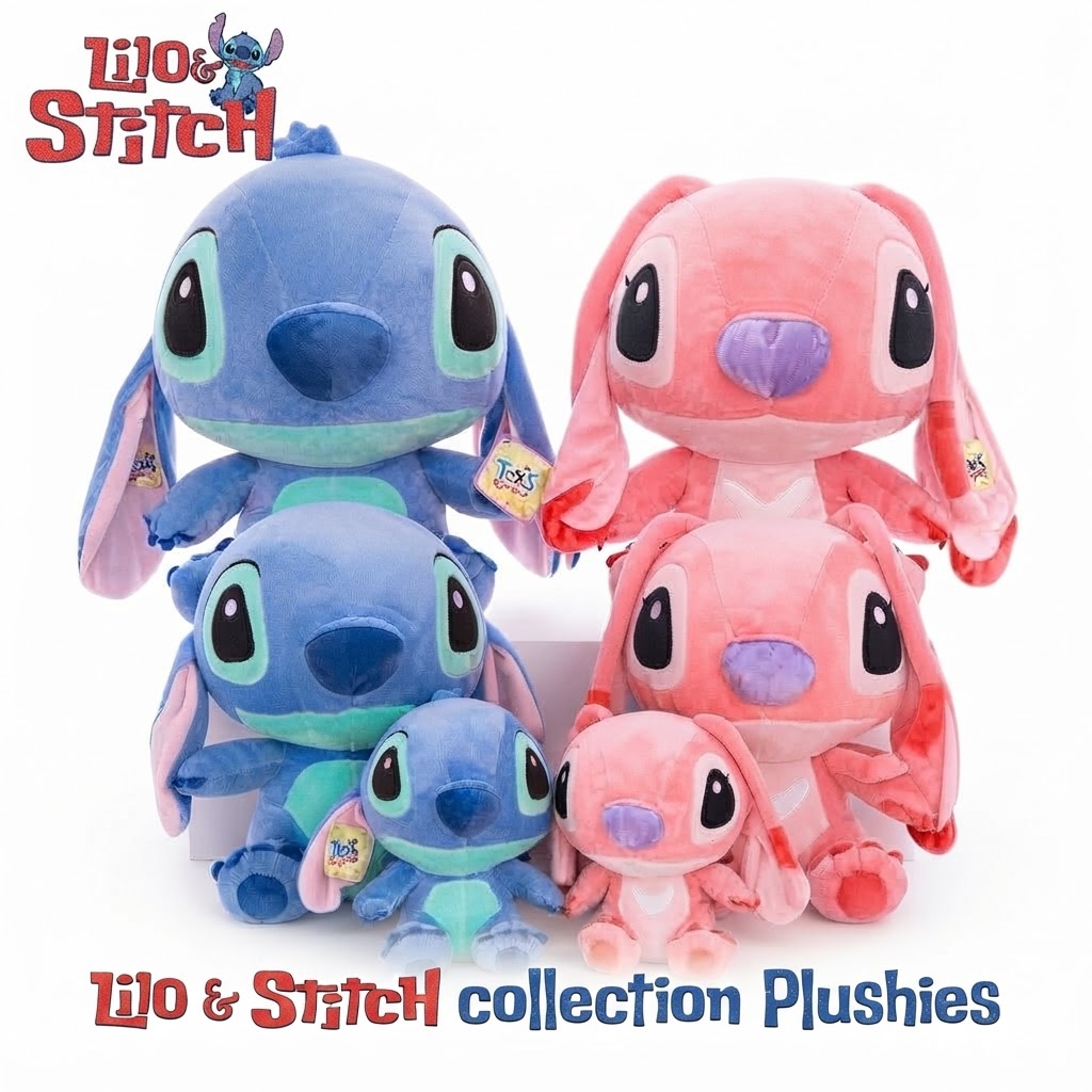 Disney Lilo & Stitch Plush Toys Collection – Multiple Stitch Characters Soft Cuddly Stuffed Dolls for Kids & Disney Fans
