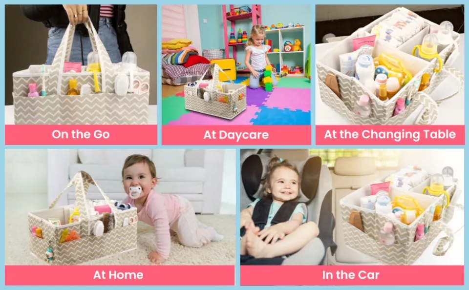 Caddy Organizer-Baby Basket for Cloth Diaper and Accessories Super Baby Organizer Basket for Cloth