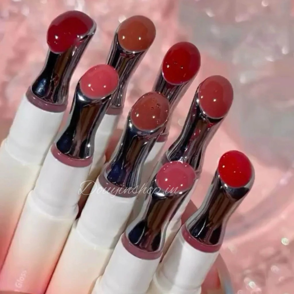 SHEGLAM Bold Booster Lip Plumper Dupe Set (8 Pcs Set / Single Shade) - High Shine Hydrating Tinted Lip Gloss for Fuller Lips