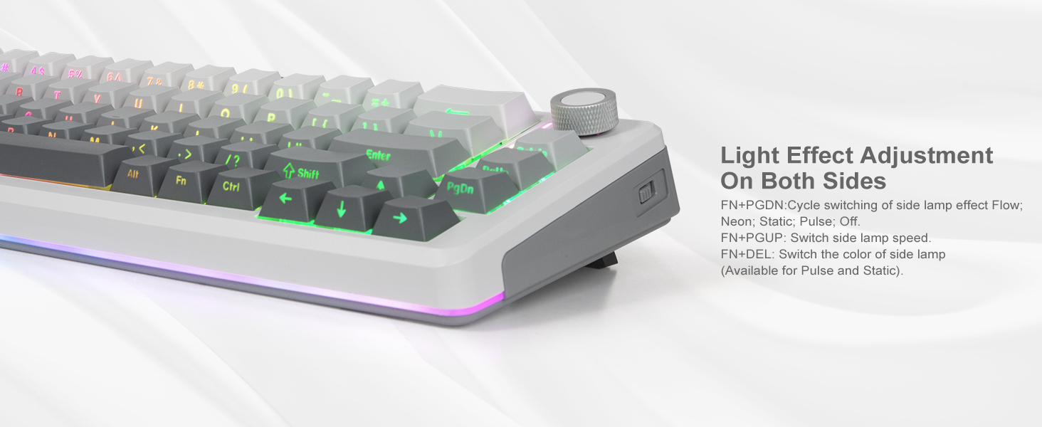 E-YOOSO Z-68 Tri-Mode Wireless 65% Mechanical Gaming Keyboard Gradient Gray RGB 68 Keys Hot Swappable Silver Wood Switches 19 f42fe3b140652b4536886d24c118b13e