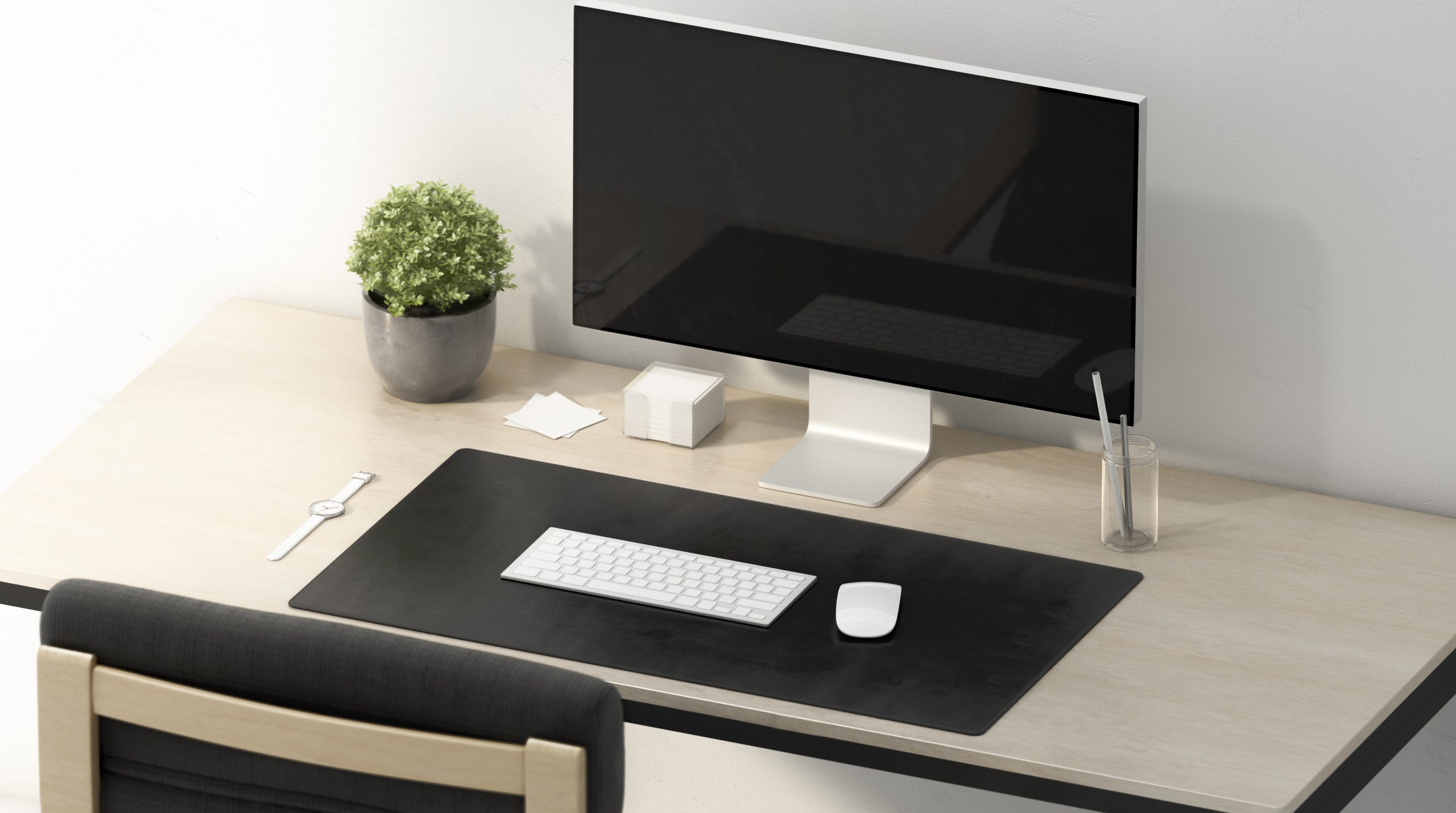 Laptop Matt 13x30 inches Large Mouse pad | Desk Matt, Computer Table Protector Matt | Multi use Synthetic Leather Matt| Large Mousepad