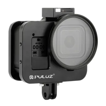 Puluz Pu358 For Gopro Hero 8 Black Housing Shell Case Cnc Aluminum Alloy Protective Cover Cage With Insurance Frame 52mm Uv Lens Buy Online At Best Prices In Pakistan Daraz Pk