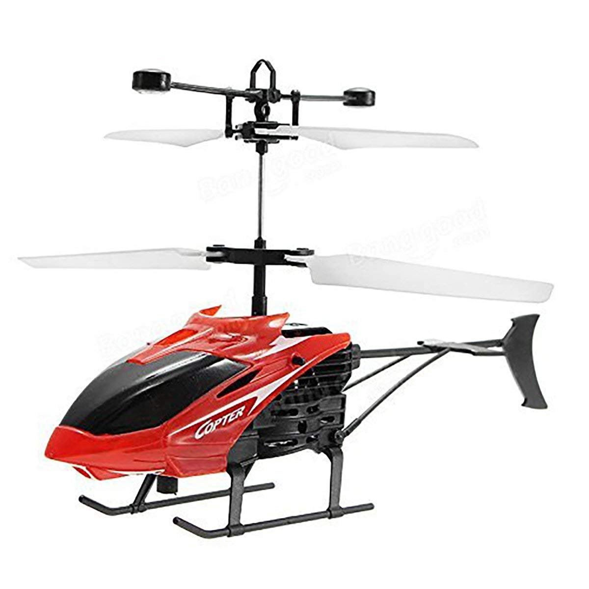 Rechargeable Hand Sensor Flying Helicopter for Kids – Induction Type Mini Flying Toy with LED Lights & USB Charging