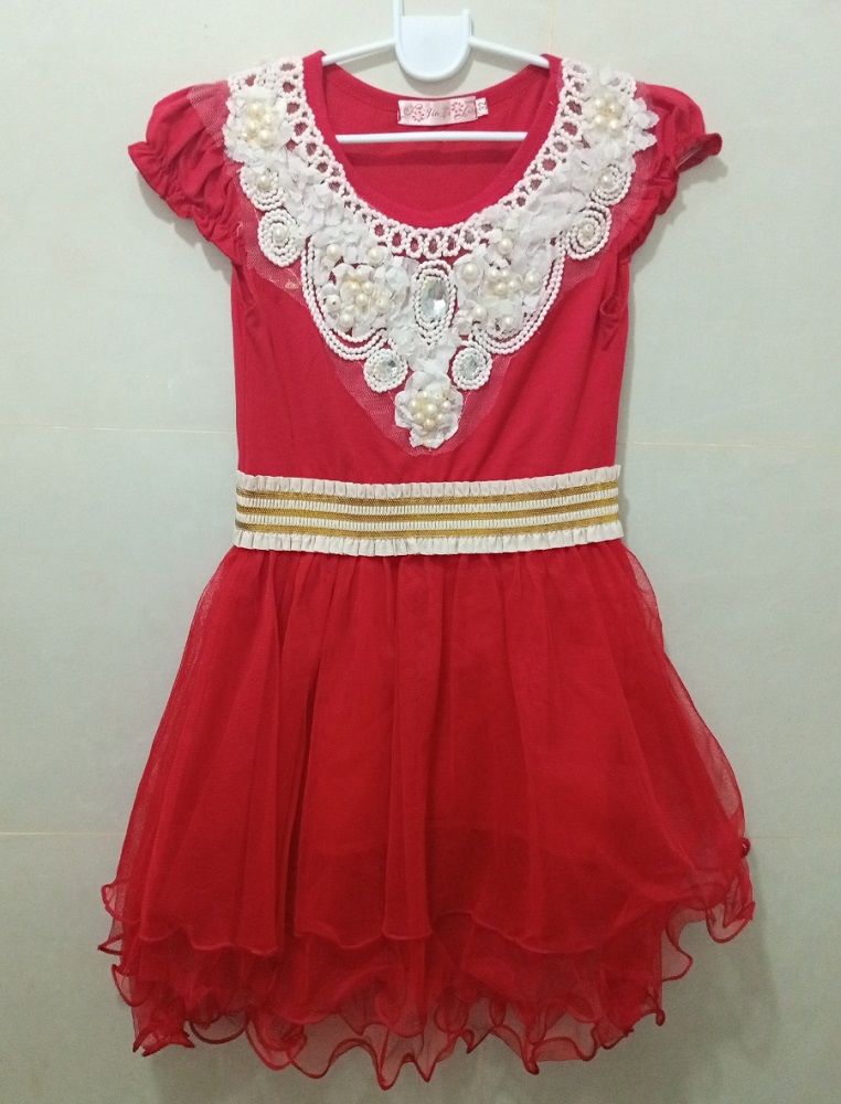 red frock for 5 year girl