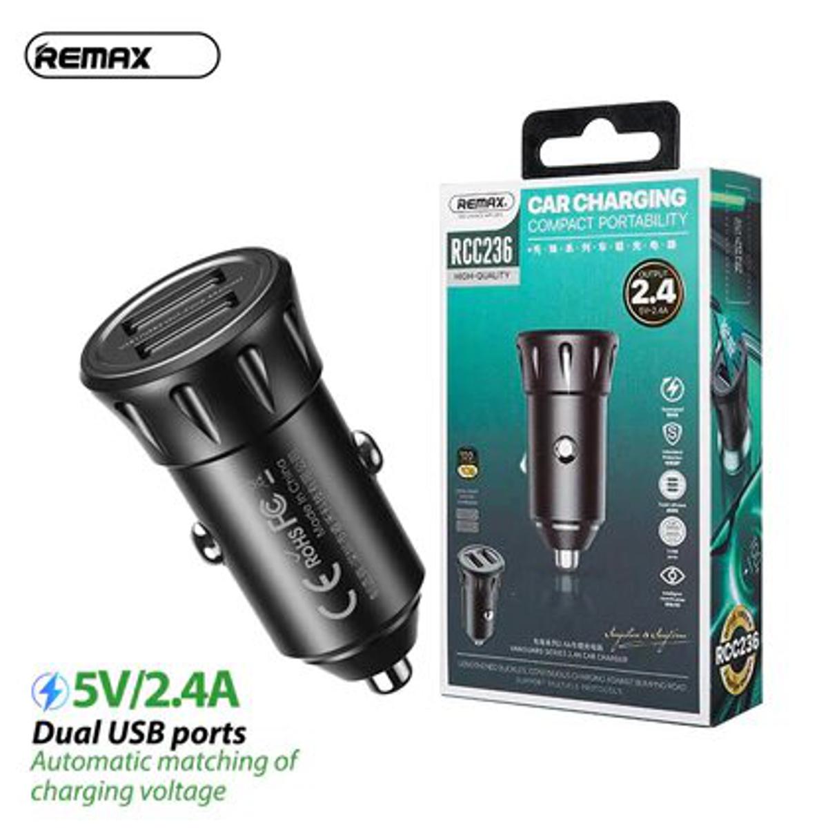 2 Ports Portable 2.4 A - Super Fast - USB Car Charger -For All Branded Mobiles - Safe - Quick Charging Adapter price in Pakistan