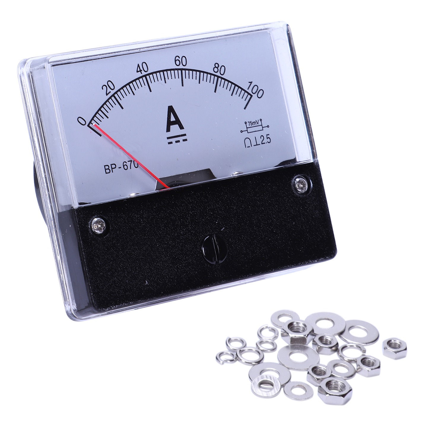 DC 100A Analog Panel Ampere Current Counter Ammeter Meter 670 Daraz.pk