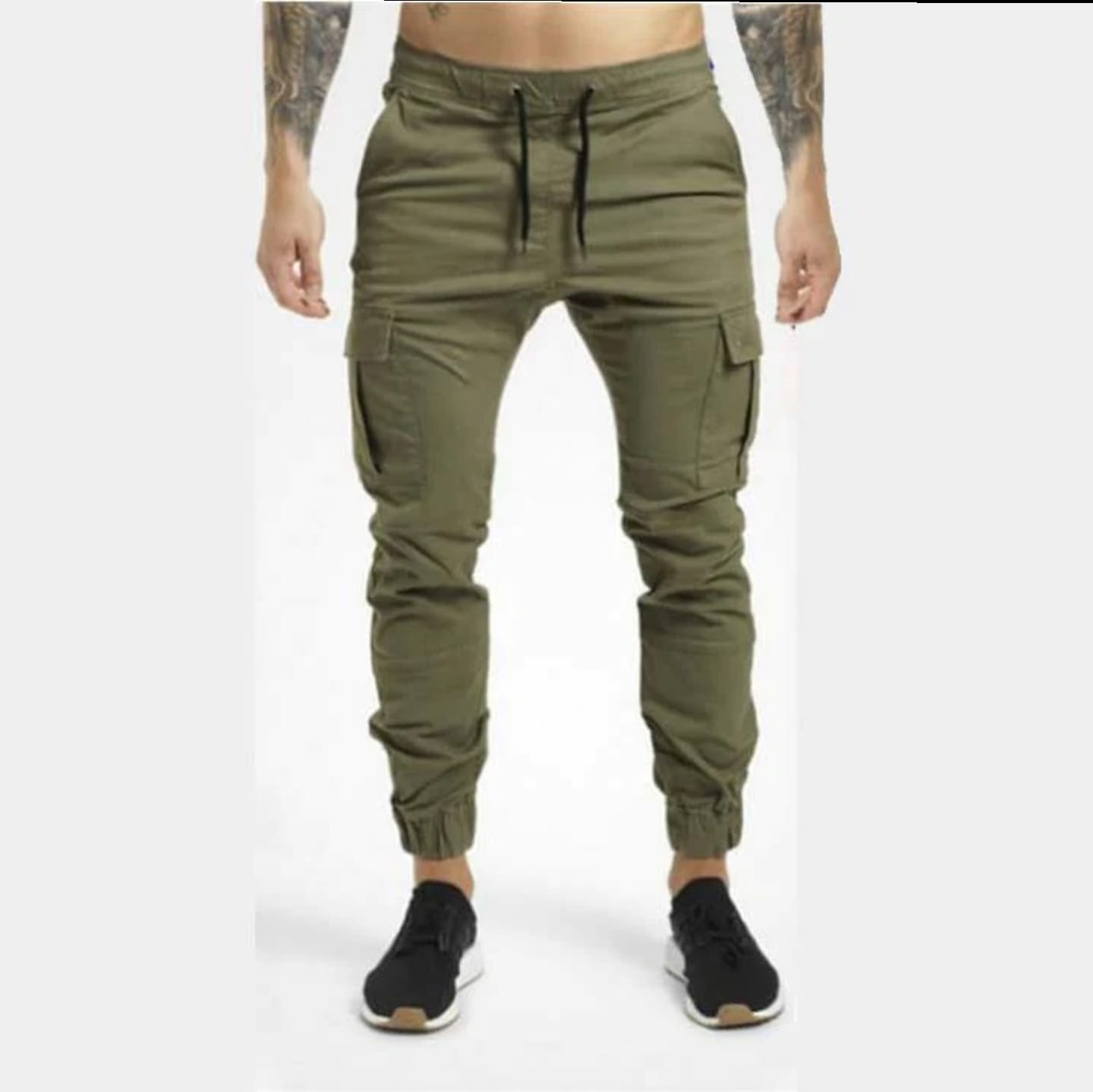 ZRK Garments  - Stylish Cargo Pocket Trousers For Men terry Fabric