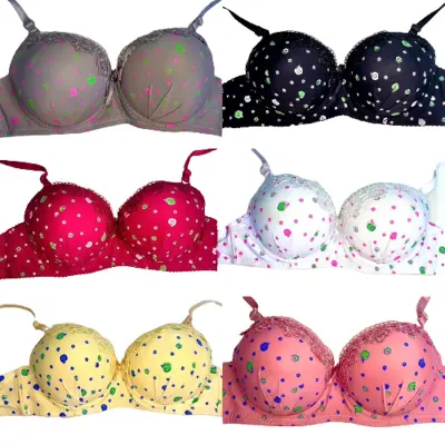 Push up double padded bra fancy comfortable brazzier for girls