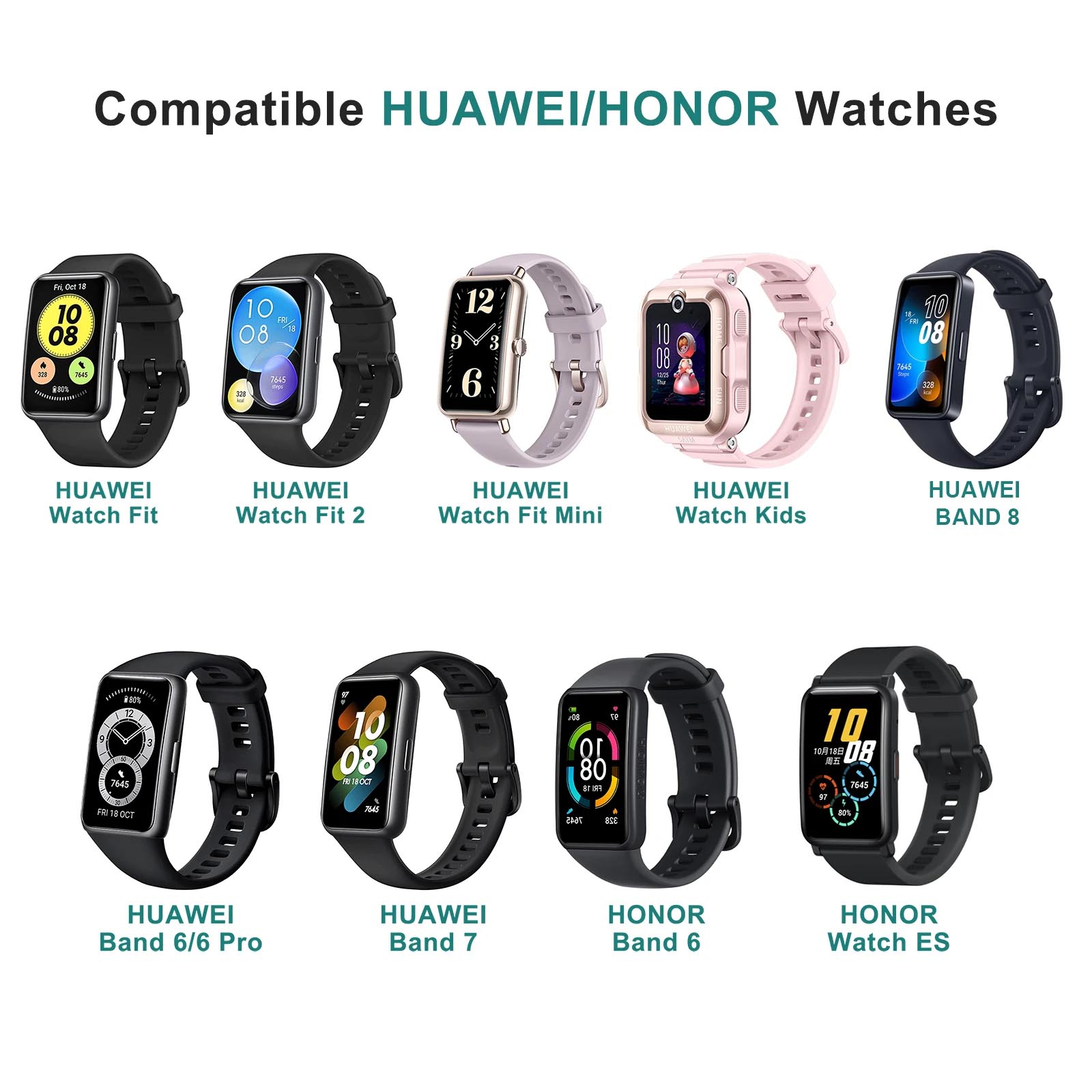 Replacement USB Magnetic Charger Compatible With Huawei Watch Fit Huawei Band 6 7 8 9 10