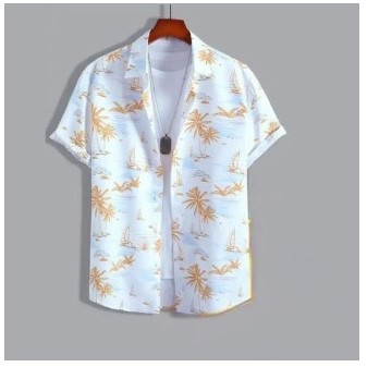 FN Mens Polyester Beachwear Shirt