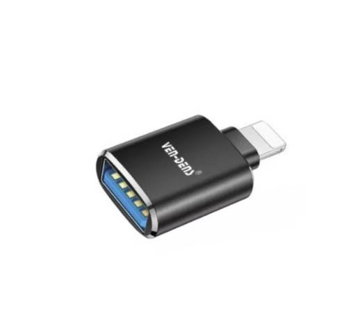 OTG 8-Pin Light-ning Male to USB 3.0 Female Adapter for i-OS Devices – Camera, Card Reader, Mouse, Keyboard & U Disk
