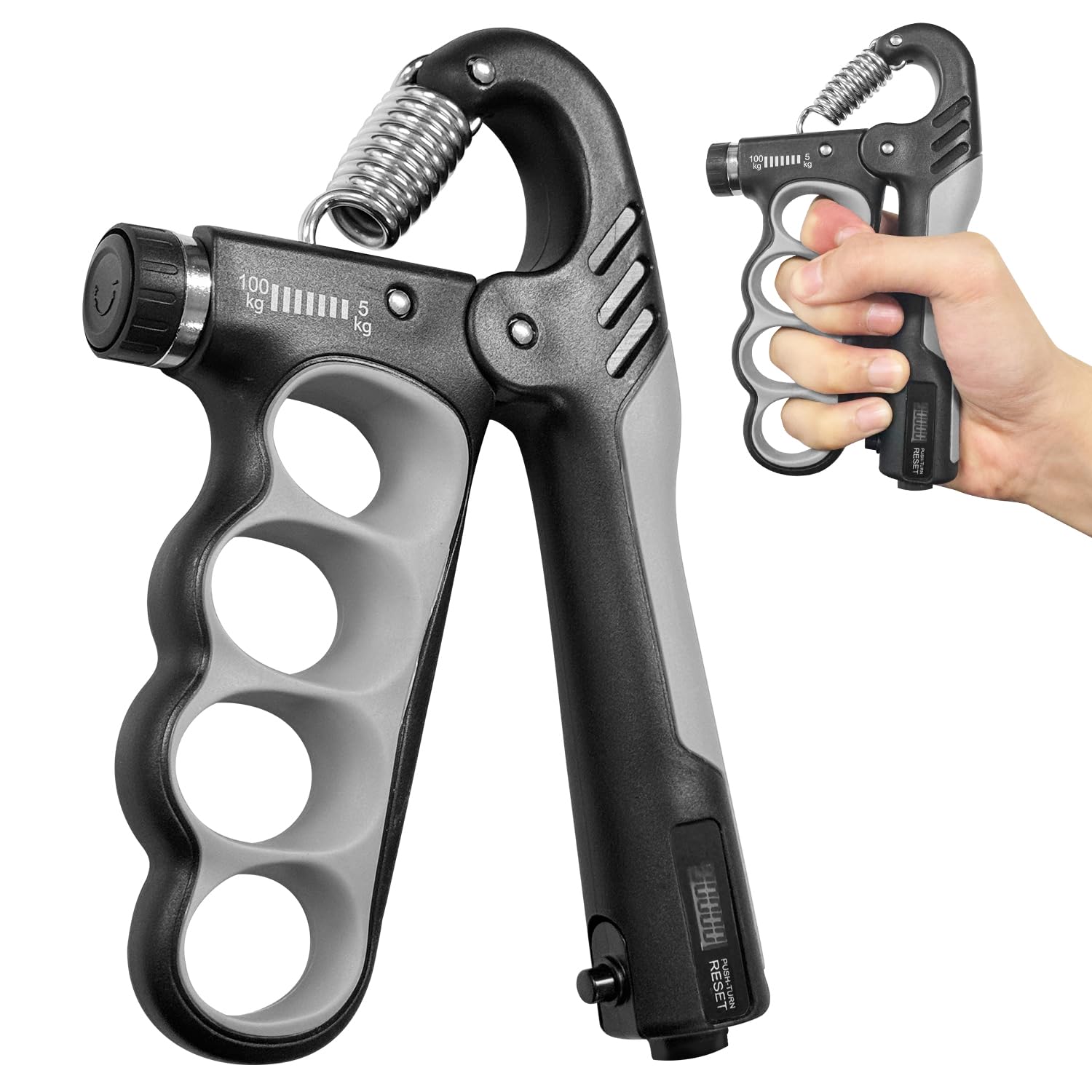 Hand Finger Gripper - Guitar Finger Gripper - Exerciser 6 Resistant Level Gripper - Finger Exerciser for Guitar Players -   Arms Hand Trainer for home