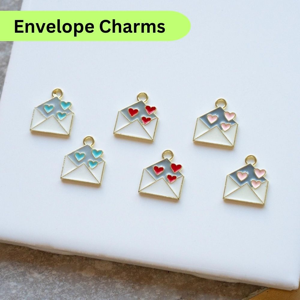 10 Pcs Enamel Charms Select Design – Daisy, Sakura, Heart & Star Pendants | DIY Jewelry Making Accessories for Bracelets, Earrings, Necklaces & Crafts By SAMS Arts and Craft