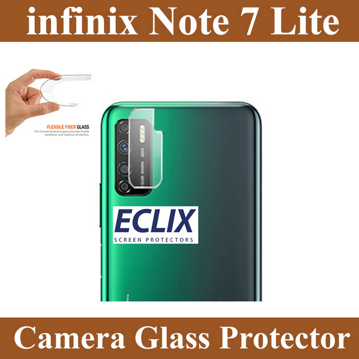 Infinix Note Lite Back Camera Glass Protector 9H Flexible Anti