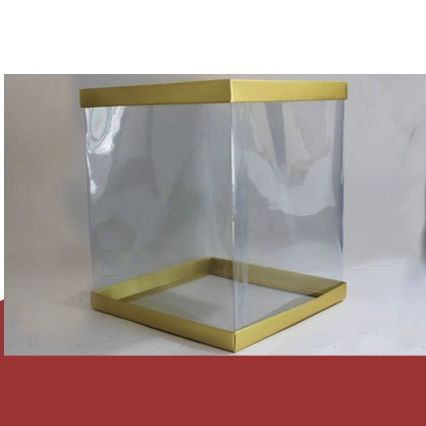 Transparent box, gift box, cake box, 12x12x12- Plastic boxes | Daraz.pk