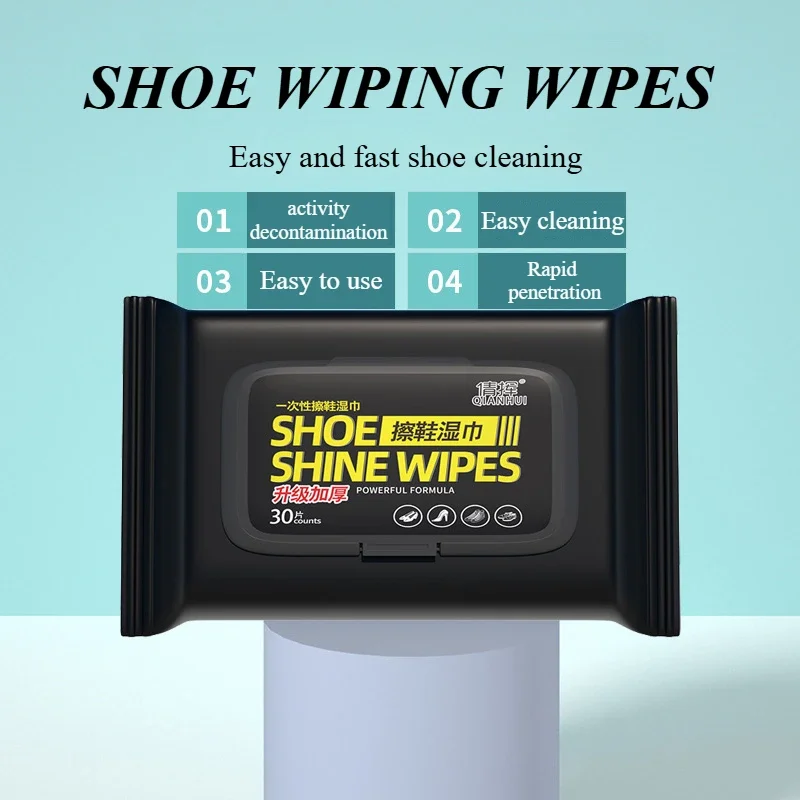 Leather Shoes, Bags, Car Seats, Dashboard, interior Cleaning, Care & Shining Multifunctional disposable wet Wipes (HHH Grade 80 Pieces Pack) Portable/Travel Cleaning Care Wipes Sneakers Cleaning