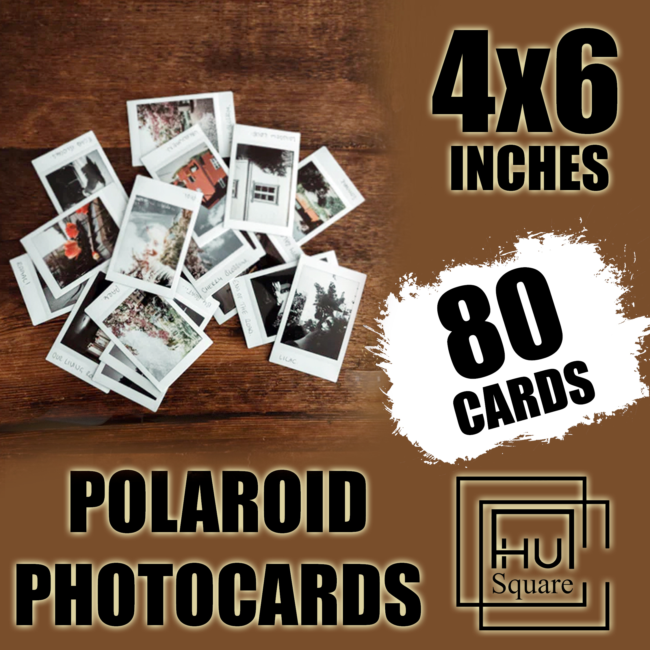 Customize Polaroid Photo Cards For Wall Decor Size 4x6 Inches