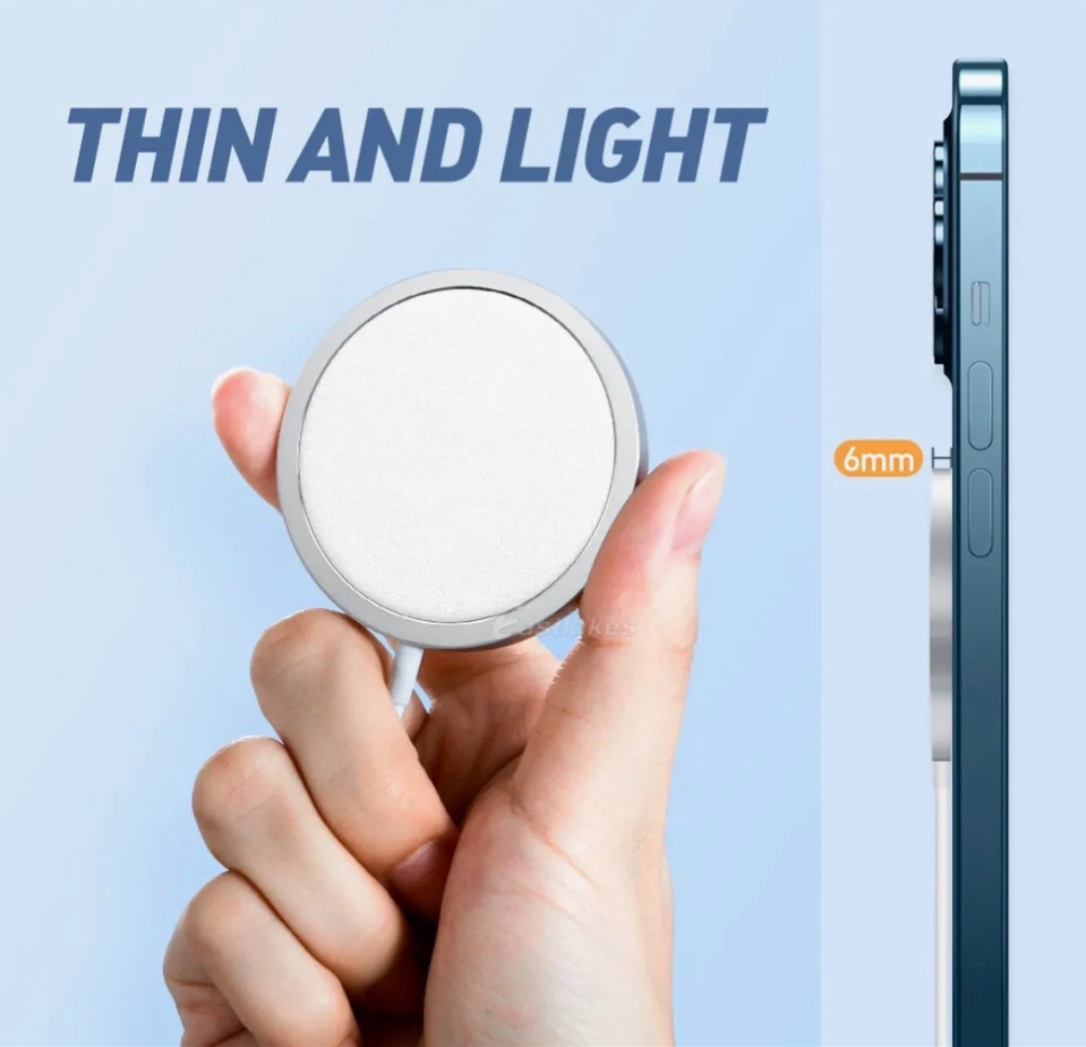 WELL-KNOWN - 15W Wireless Charger - Magnetic Wireless Charger - Fast Charging