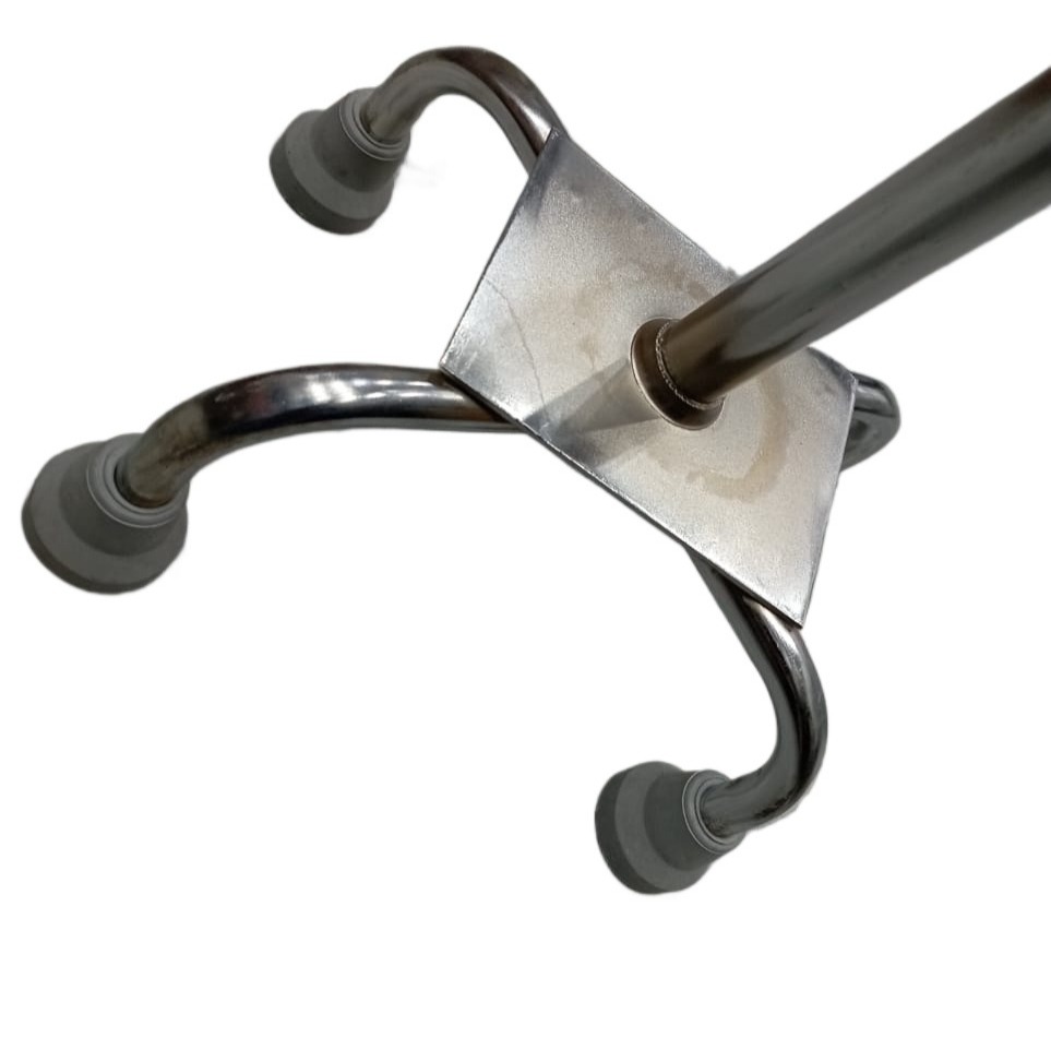 4 Durable Replacement four pad Walking Stick Rubber/Cane Tips, Extra Stability, Non-Slip Grip