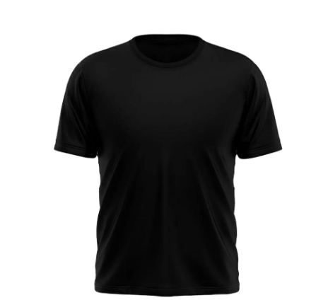 Men's Basic Black Half Sleeves Tshirts For men