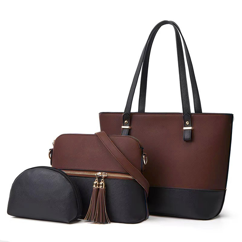 Handbags Set 3 Piece New Large Capacity Handbags For Womens For Girl Ladies College Bags Cross Body