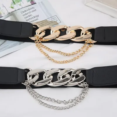 Gold on sale elastic belt